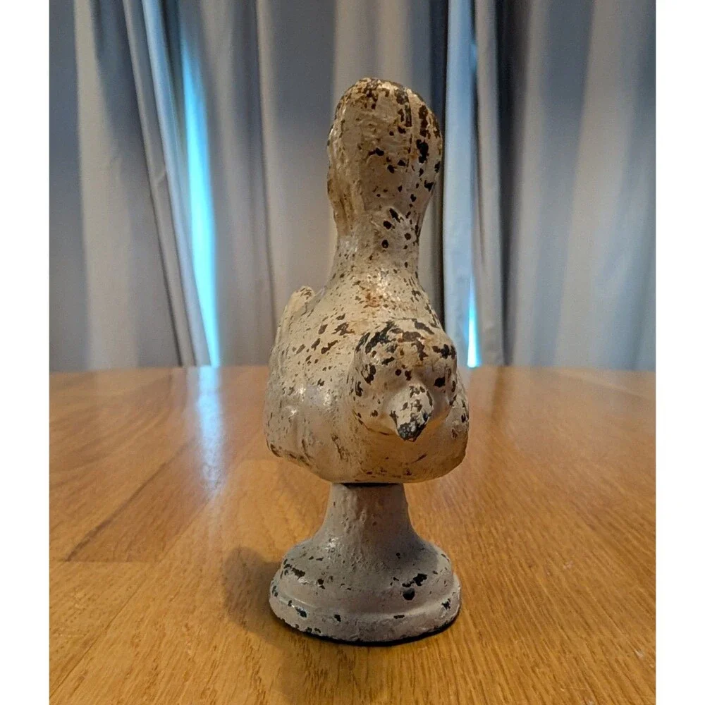 Vintage Cast Iron Ivory Bird 4x3